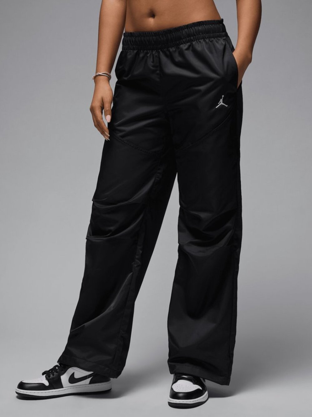 Nike Air Jordan Brooklyn Pants Womens Size S Black HF9465